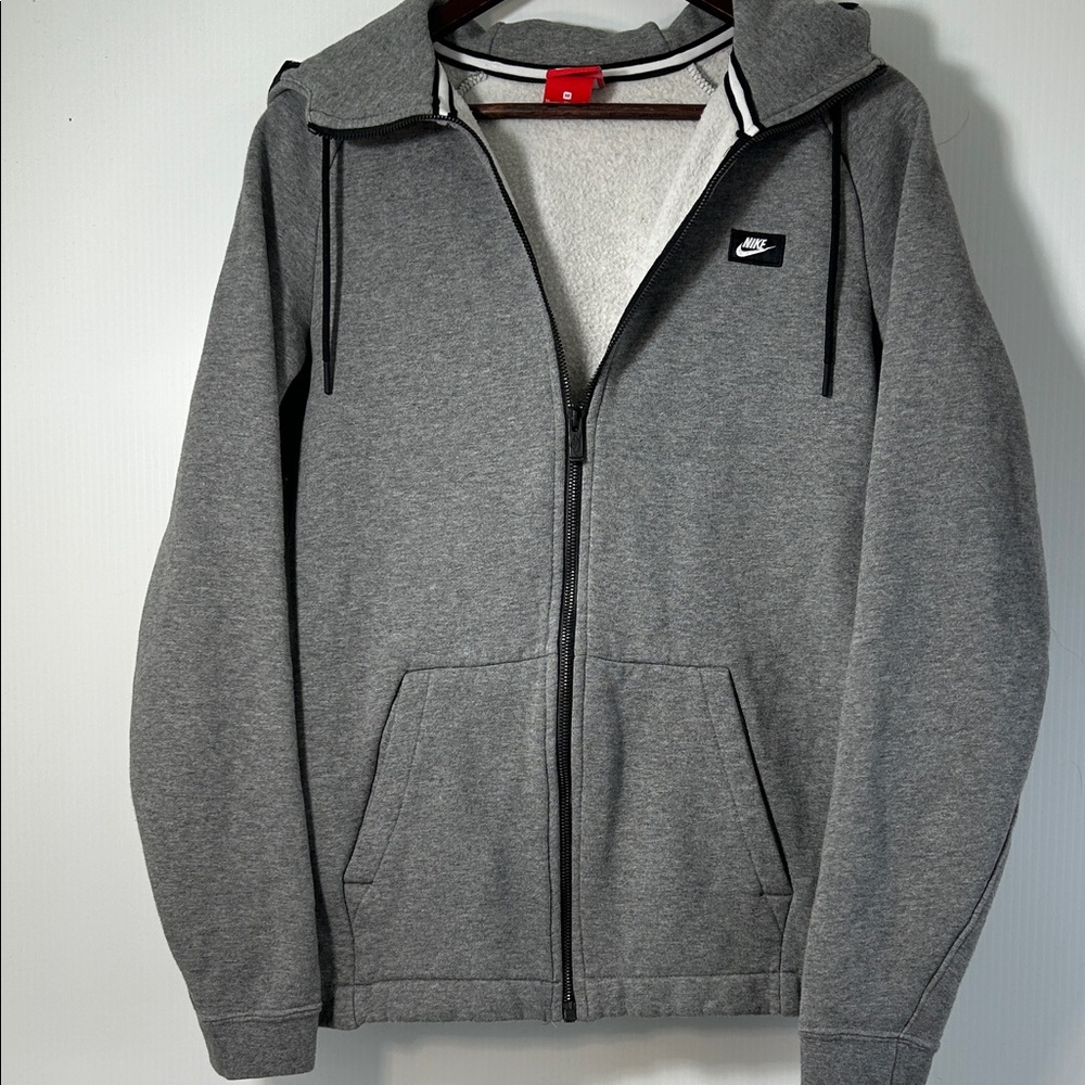 Nike Men's Charcoal Zip-Up Sweater